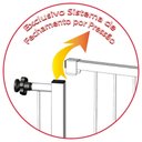 Ver imagem 4 de Grade Portão Pet Bebê Divisor Ambiente 93 a 98 Cm - Branco