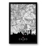 Quadro Mapa Urbano Cairo - Egito – 40x60cm - 1