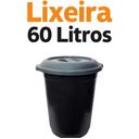 Ver imagem 3 de Cesto Lixeira Grande 60l Tampa Robusta Funcional Plástico Premium Forte