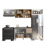 Cozinha Modulada 4 Peças 7 Portas 2 Gavetas com Balcão para Pia Evidence - 5