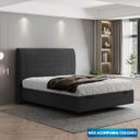 Ver imagem 1 de Cama Flutuante Baú Space Casal Linho Preto - Skybox