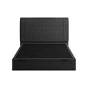 Ver imagem 7 de Cama Flutuante Baú Space Casal Linho Preto - Skybox