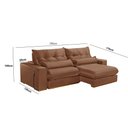 Ver imagem 2 de Sofá 290 Cm Braço 25 Cm Retrátil e Reclinável Lake Meu Sofá Online