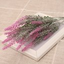 Ver imagem 2 de 4 Ramos Plantas Lavanda Artificiais Rosa com 35 Folhas 40cm