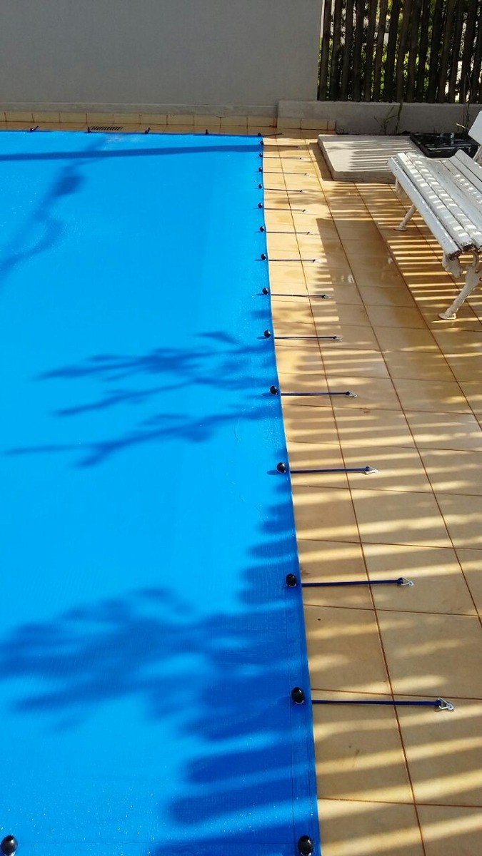 Lona Prática Multiuso Piscinas com Dreno Azul 300 Micras - 10,5x4 - 8