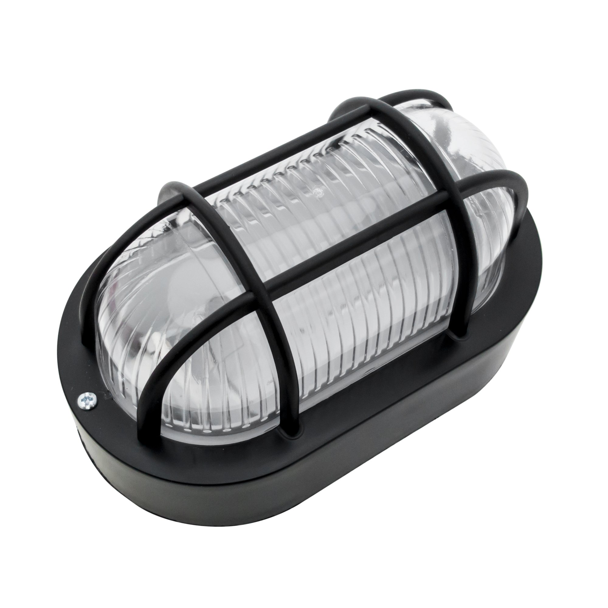 Kit 9 Arandela Tartaruga Oval Poptem com Lâmpada Bulbo Preto 7w - 2