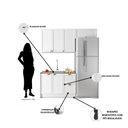 Ver imagem 5 de Cozinha Modulada 3 Peças 6 Portas 2 Gavetas com Balcão para Pia Unna Yescasa