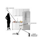 Ver imagem 6 de Cozinha Compacta Americana 3 Peças 6 Portas 2 Gavetas com Balcão para Pia Unna Yescasa Branco