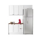 Ver imagem 3 de Cozinha Modulada 3 Peças 6 Portas 2 Gavetas Balcão com Tampo Unna Yescasa Branco