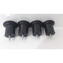 Ver imagem 4 de Kit 30 Pés Preto 6cm para Sofá, Cama Box, Parafuso Universal 5/16