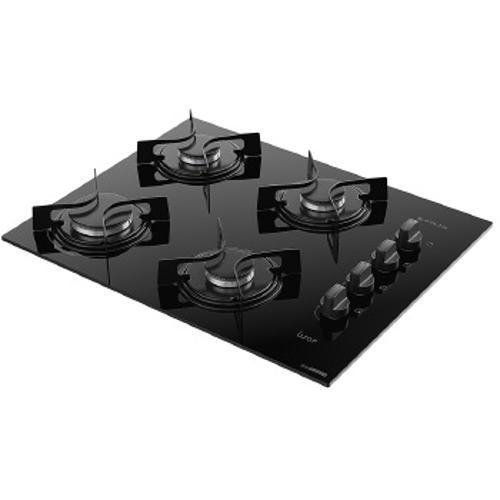 Fogão Cooktop 4 Bocas Atlas Utop Vidro Temperado - Preto - 3