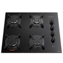 Ver imagem 1 de Fogão Cooktop 4 Bocas Atlas Utop Vidro Temperado - Preto