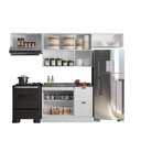 Ver imagem 6 de Cozinha Modulada 4 Peças 7 Portas 2 Gavetas com Balcão para Pia Unna Yescasa