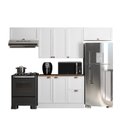 Ver imagem 3 de Cozinha Modulada 4 Peças 7 Portas 2 Gavetas Balcão com Tampo Unna Yescasa