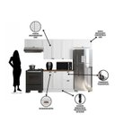 Ver imagem 5 de Cozinha Modulada 4 Peças 7 Portas 2 Gavetas Balcão com Tampo Unna Yescasa