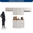 Ver imagem 5 de Cozinha Modulada 4 Peças 7 Portas 2 Gavetas Balcão com Tampo Unna Yescasa Branco
