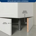 Ver imagem 7 de Cozinha Modulada 4 Peças 7 Portas 2 Gavetas Balcão com Tampo Unna Yescasa Branco
