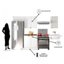 Ver imagem 5 de Cozinha Modulada 4 Peças 6 Portas Balcão com Tampo Unna Yescasa Branco