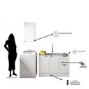Ver imagem 5 de Cozinha Modulada 2 Peças 3 Portas 2 Gavetas com Balcão para Pia Unna Yescasa Branco