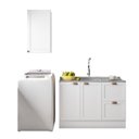 Ver imagem 3 de Cozinha Modulada 2 Peças 3 Portas 2 Gavetas com Balcão para Pia Unna Yescasa