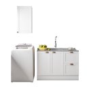 Ver imagem 3 de Cozinha Modulada 2 Peças 3 Portas 2 Gavetas com Balcão para Pia Unna Yescasa Branco