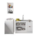 Ver imagem 6 de Cozinha Modulada 2 Peças 3 Portas 2 Gavetas com Balcão para Pia Unna Yescasa Branco