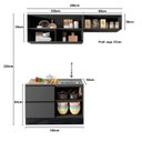 Ver imagem 4 de Cozinha Modulada 3 Peças 4 Portas 3 Gavetas com Balcão para Pia Etna