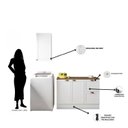 Ver imagem 7 de Cozinha Modulada 2 Peças 3 Portas 2 Gavetas Balcão com Tampo Unna Yescasa Branco