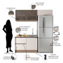 Ver imagem 5 de Cozinha Modulada 3 Peças 4 Portas 3 Gavetas com Balcão para Pia Etna