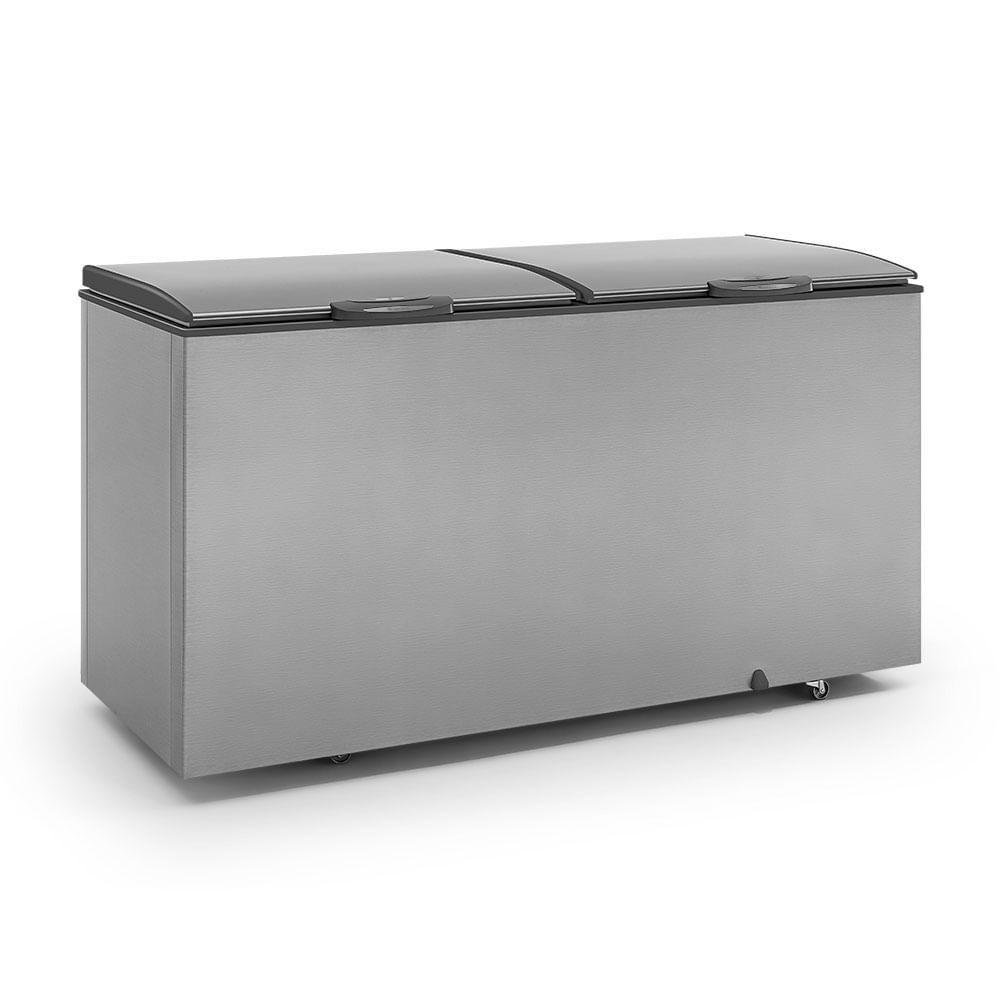 Freezer Horizontal Ghbs510ti Gelopar Conservador Inox 2 Tampas 532 Litros 220v - 1