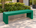 Ver imagem 2 de Banco Reto em Madeira Plástica 3 Lugares 150cm Lanci / Bc-03 Verde Lanci