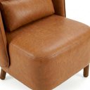 Ver mais imagens de Poltrona Decorativa Verso Pes Madeira Courino Tcs 727 Moll