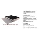 Ver imagem 2 de Cama Box Base c/Auxiliar com Auxiliar Sommier Rústico Bordado White (88x188x30) - Paropas