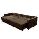 Ver imagem 3 de Sofá Cama Retrátil e Reclinável 2,10m com Molas Karen Veludo Marrom Adonai Estofados