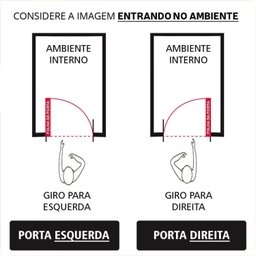 Porta Pivotante de Alumínio 210 x 120cm com Friso e Vidro Linha 30 Direita Esquadrias Bergamo Branco - 3 Porta Pivotante de Alumínio 210 x 120cm com Friso e Vidro Linha 30 Direita Esquadrias Bergamo Branco - 3