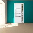 Ver imagem 1 de Porta Pivotante de Alumínio 210 x 120cm Com Friso e Vidro Linha 30 Direita Esquadrias Bergamo