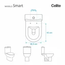Ver imagem 3 de Assento Sanitário em MDF Smart Branco para bacia Celite