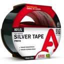 Ver imagem 1 de Fita Multi-uso Preta Silver Tape 45mm X 5 Metros - 801s - Adere Fita Multiuso Preta Silver Tape 45x0