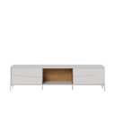 Ver imagem 2 de Rack Bancada Amalfi Pés de Metal para Tv até 75 Polegadas Off White Matte Freijó Colibri