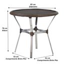 Ver imagem 4 de 3 Cadeiras Emily e Mesa Alumínio Piscina Área Trama Original