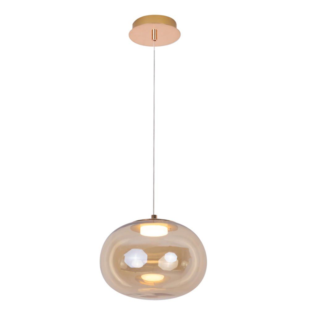 Pendente Balloon Dourado 26cm 9w 3000k Led - Gn001g - Bella - 1