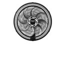 Ver imagem 4 de Ventilador de Mesa Mondial Turbo 8 Pás 140w 40cm Preto e Prata Nvt-40-8p-b 220v