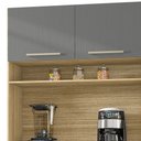 Ver imagem 5 de Armário de Cozinha Compacta 160cm Montreal K02 Freijó/Gris - Mpozenato