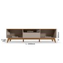 Ver imagem 3 de Rack para Tv 75 Polegadas 56cm X 200cm Diadema Grigio/Canela