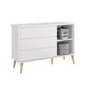 Ver imagem 2 de Cômoda Reller Theo 3 Gavetas e Sapateira – Branco Fosco – 11402