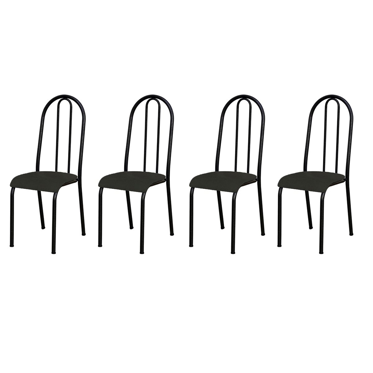 4 Cadeiras Para Cozinha Sem A Mesa De Ferro 56 Pp 4 6 8 Com - 1