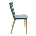 Ver imagem 3 de Kit 4 Cadeiras Janaína Midi Rivatti Polipropileno Verde Menta Base Madeira