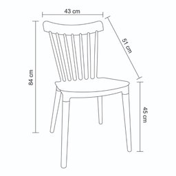Kit 4 Cadeiras Janaína Midi Rivatti Polipropileno Verde Menta Base Madeira - 5