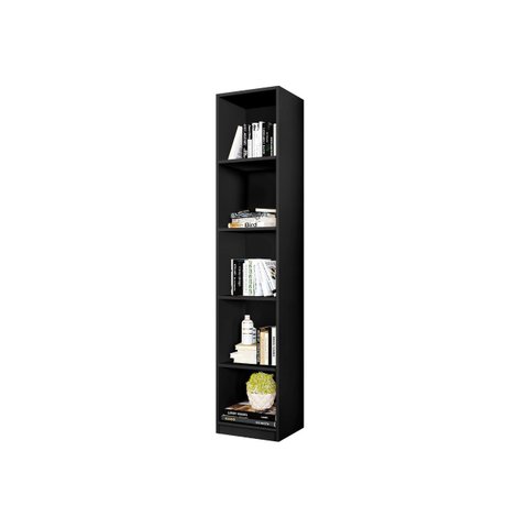 Sapateira Vertical Estreita 100% Mdf Preto