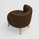 Ver imagem 7 de Kit 2 Poltronas Aconchegante Tecido Corano para Sala de Espera Pés de Madeira Resistente